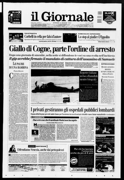 Il giornale : quotidiano del mattino